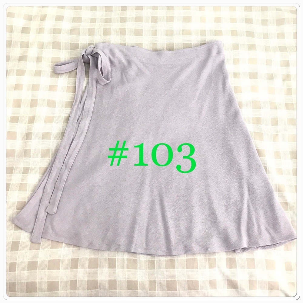 BM John Galt Lavender Genevieve Wrap Skirt BNWT